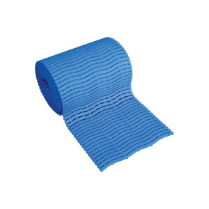 Mata siatkowa Yoga Soft Step, PE, przycięcie na metr bieżący, szer. × gł. 600 x 1000 mm, kolor niebieski