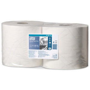 TORK® Extra Strong Chusteczki, oznakowanie ekologiczne UE, wys. 340 x 235 mm, 2 rolki, białe