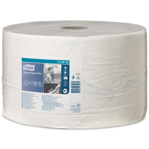 TORK® Extra Strong Chusteczki, oznakowanie ekologiczne UE, wys. 340 x 235 mm, 1 rolka, biały
