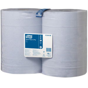 Chusteczki standardowe TORK®, wys. 340 x 370 mm, 2 rolki, niebieskie
