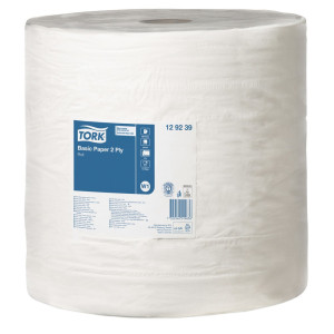 Chusteczki TORK® Standard, wys. 340 x 370 mm, 1 rolka, białe