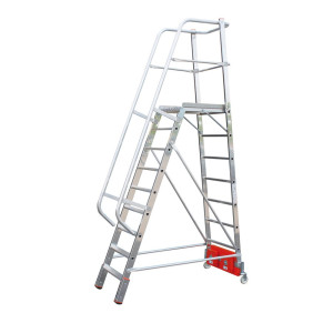 Drabina teleskopowa KRAUSE® STABILO Vario, balast 80 kg, wysokość w stanie stojącym 2,10 m