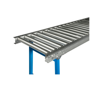 Przenośnik rolkowy do dużych obciążeń, rolka z rurki stalowej, Ø 50 mm, dł. x szer. 3 000 x 900 mm, rozstaw osi 150 mm