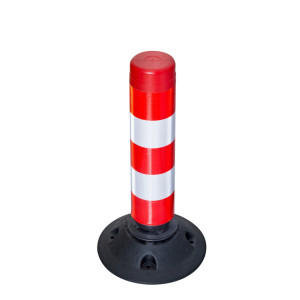 Słupek prowadzący FlexPin, czerwono-biały, wysokość 460 mm