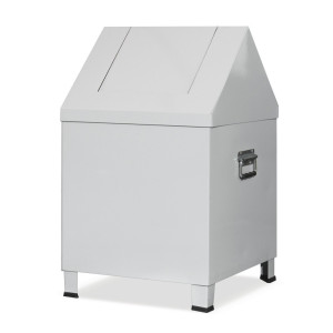 Pojemnik na czyściwo HEMMDAL , wys. x szer. x gł. 680 x 400 x 400 mm, jasnoszary