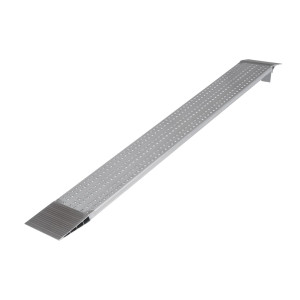 Aluminiowa szyna przeładunkowa, antypoślizgowa, nośność 200 kg/szt., szer. x dł. 200 x 2 500 mm