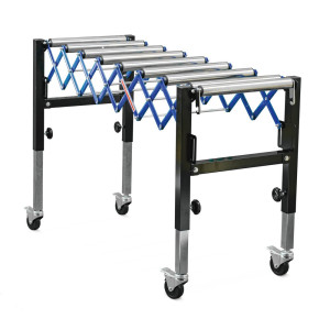 Nożycowy przenośnik rolkowy Ameise®, długość toru 375 - 1270 mm, szerokość toru 350 mm, udźwig 60 kg