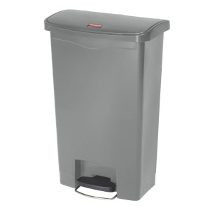 Rubbermaid pedał Slim Jim® z szerokim pedałem bocznym, z tworzywa sztucznego, 68 litrów, szary