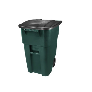 kontener na rolki BRUTE® włącznie pokrywa 189,3 litrów, zielony