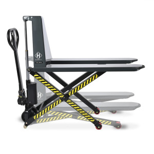 Wózek paletowy z podnośnikiem nożycowym HEMMDAL PTM 1.0 Scissor, udźwig 1000 kg, długość wideł 1150 mm, poliuretan, pojedyncza rolka