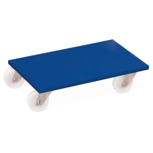 Transporter na kółkach VARIOfit® Möbelhund®, udźwig 500 kg, szer. x gł. 600 x 350 mm, ogumienie z tworzywa sztucznego