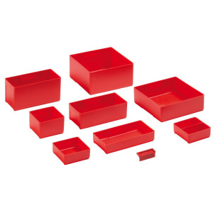 Skrzynki do pojemników LISTA 4,5 x 4,5E, (szer. x gł. x wys.) 75 x 75 x 26 mm, 12 szt.