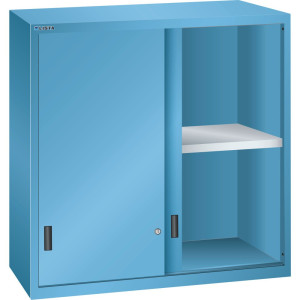 Szafa nakładana LISTA z drzwiami przesuwnymi 54x27E, (szer. x gł. x wys.) 1023 x 572 x 1000 mm, jasnoniebieska