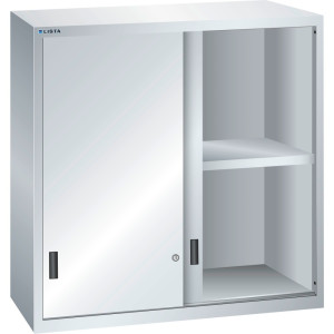 Szafa nakładana LISTA z drzwiami przesuwnymi 54x27E, (szer. x gł. x wys.) 1023 x 572 x 1000 mm, jasnoszary
