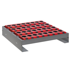 Zestaw uchwytów narzędziowych LISTA 36x36E, (szer. x gł. x wys.) 588 x 596 x 82–162 mm, HSK 50 A+C+E/63 B+D+F, 32 uchwyt.
