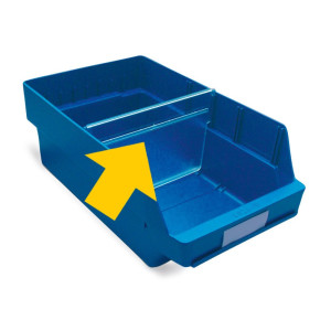 Ścianek działowych do skrzynek magazynowych z otwartą przednią częścią XXL, szer. × wys. 180 × 110 mm