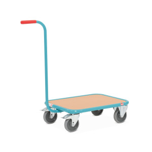 Wózek z uchwytem Ameise®, drewniana powierzchnia ładunkowa szer. x gł. 500 x 605 mm