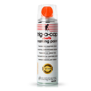 A.M.P.E.R.E. Kreda w sprayu trig-a-cap® chalk, 500 ml, 12 szt./opakowanie, pomarańczowa