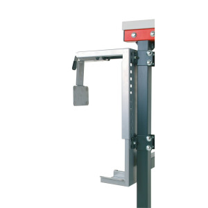 Rocholz uchwyt komputera do systemów stołu do pakowania, montowany uniwersalnie na nodze stołu, wymiary wewnętrzne wys. x szer. 307–531 x 78–220 mm