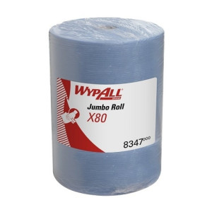 Wypall® Chusteczki x80 WxW 340 x 315 mm duża rolka stalowa niebieska