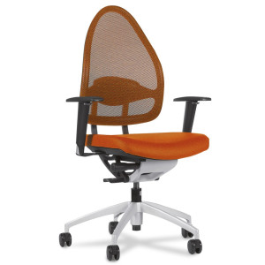 Krzesło biurowe obrotowe Topstar® Open Base 10, bez zagłówka, ergonomiczne, czarne