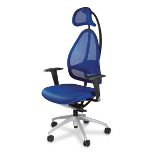 Krzesło biurowe obrotowe Topstar® Open Base 10, z zagłówkiem, ergonomiczne, czarne