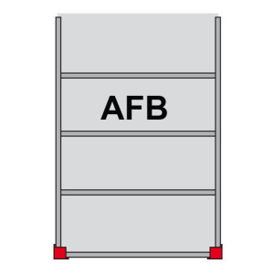 Moduł dodatkowy dla modułowego systemu platformy magazynowej, 500 kg/m², dł. x szer. 4000 x 5000 mm, jasnoszary