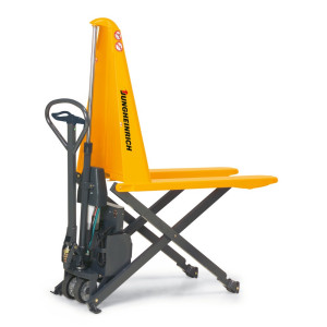BESTSELLER Jungheinrich Elektrohydrauliczny wózek nożycowy AMX 10e, udźwig 1000 kg, poliuretan