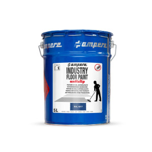 A.M.P.E.R.E. Farba do znakowania podłoża Traffic Floor Paint antislip, 5 l, niebieska