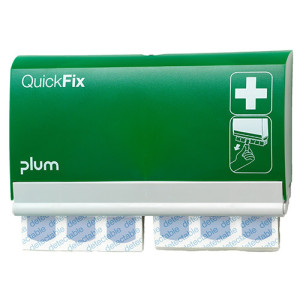 Podajnik plastrów plum QuickFix z plastrami mającymi możliwość zmiany rozmiaru