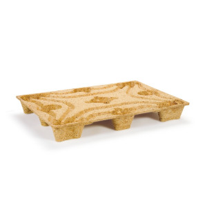 Paleta do drewna sprężonego, format Euro, dł. 800 x 1200 mm, dyn. tk 900 kg, 9 stóp