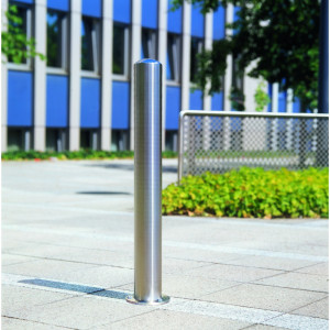 Pachołek CITY BERLIN, rura okrągła Ø 108 mm, do montażu kołkowego wraz z płytą podłogową, stały