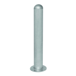 Słupek ochronny do stacji ładujących I, Ø 108 mm, wysokość 800 mm, do kołków, stal, bez pierścieni odblaskowych
