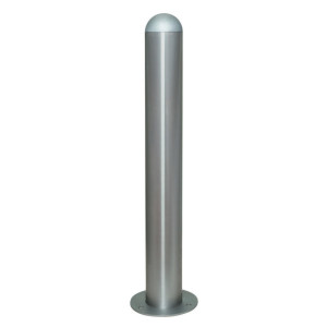 Słupek ochronny do stacji ładowania I, Ø 108 mm, wysokość 800 mm, do kołków, stal szlachetna, bez pierścieni odblaskowych