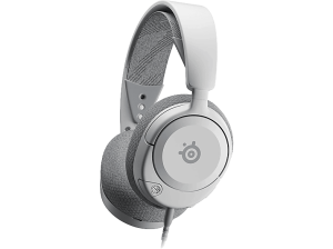 Auriculares gaming - SteelSeries Arctis Nova 1, Circumaurales, Controladores HI-FI, Cancelación de ruido, Blanco