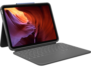 REACONDICIONADO Seminuevo Muy bueno Funda con teclado - Logitech Rugged Folio para iPad (10.ª generación), Resistente a caídas