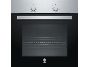 Horno - Balay 3HB1000X0, 60 cm, Convencional, 71 L, 5 funciones, Puerta abatible, Inox