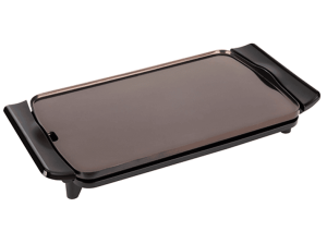 REACONDICIONADO Seminuevo Muy bueno Plancha de asar - Jata JEGR0550, 2500 W, Antiadherente, Aluminio y terrastone, 55 cm, Negro