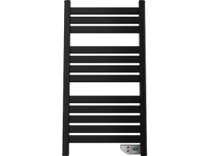 Toallero eléctrico - Cecotec ReadyWarm 9000 Twin Towel Black, 500 W, Temporizador, Negro