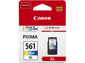 Cartucho de tinta - Canon CL-561XL Tricolor (3713C001), Hasta 300 páginas, Cian, magenta, amarillo