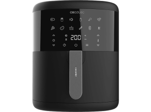 REACONDICIONADO Seminuevo Muy bueno Freidora de aire - Cecotec Cecofry Bombastik 6000, 1700 W, 6 L, 80-200 ºC, 12 modos, Temporizador, Negro