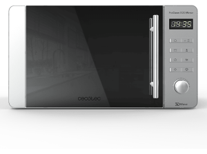Microondas con grill - Cecotec ProClean 5120 Mirror, 700W, 5 niveles, Inicio automático, 20 l, 8 Programas, Inox