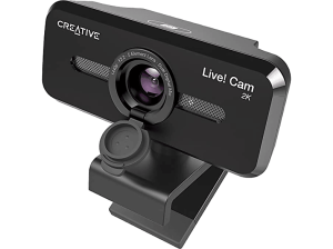 REACONDICIONADO Seminuevo Muy bueno Webcam - Creative Live! Cam Sync 3, 2K, 2560x1440 px, Negro