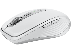 Ratón inalámbrico - Logitech MX Anywhere 3S, Bluetooth, 8000 ppp, Multiplataforma, Botones personalizables, Carga rápida, Multisistema, Blanco