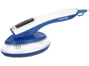 Plancha de vapor vertical - Polti GSM20, Regulación digital, Portátil, Blanco y Azul