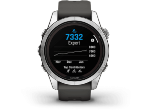 Reloj deportivo - Garmin Fénix 7 S Pro, Negro, 42 mm, Carga Solar, 108-182 1.2", Multideporte, GPS