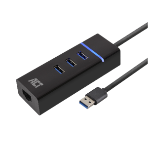 Act Usb Hub 3.2 Met 3 Usb-a Poorten En Ethernet