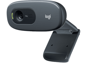 Webcam - Logitech C270, HD 720p, 3 MP, Micrófono integrado con reducción de ruido, Corrección iluminación, Clip universal, Windows/Mac, Negro