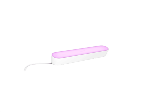 Barra Luces LED - Philips Hue Play, Inteligente, RGB, Control App y Voz, Con Alimentador (Para PC/TV), Zigbee+Bluetooth, Blanco