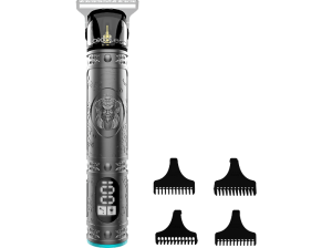 Cortapelos - Cecotec Bamba PrecisionCare Samurai, 120 min, 4 peines, 1-4 mm, Titanium